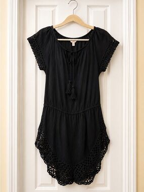 Victoria’s Secret Black Swimsuit Cover-Up, Excellent Condition, Size Medium